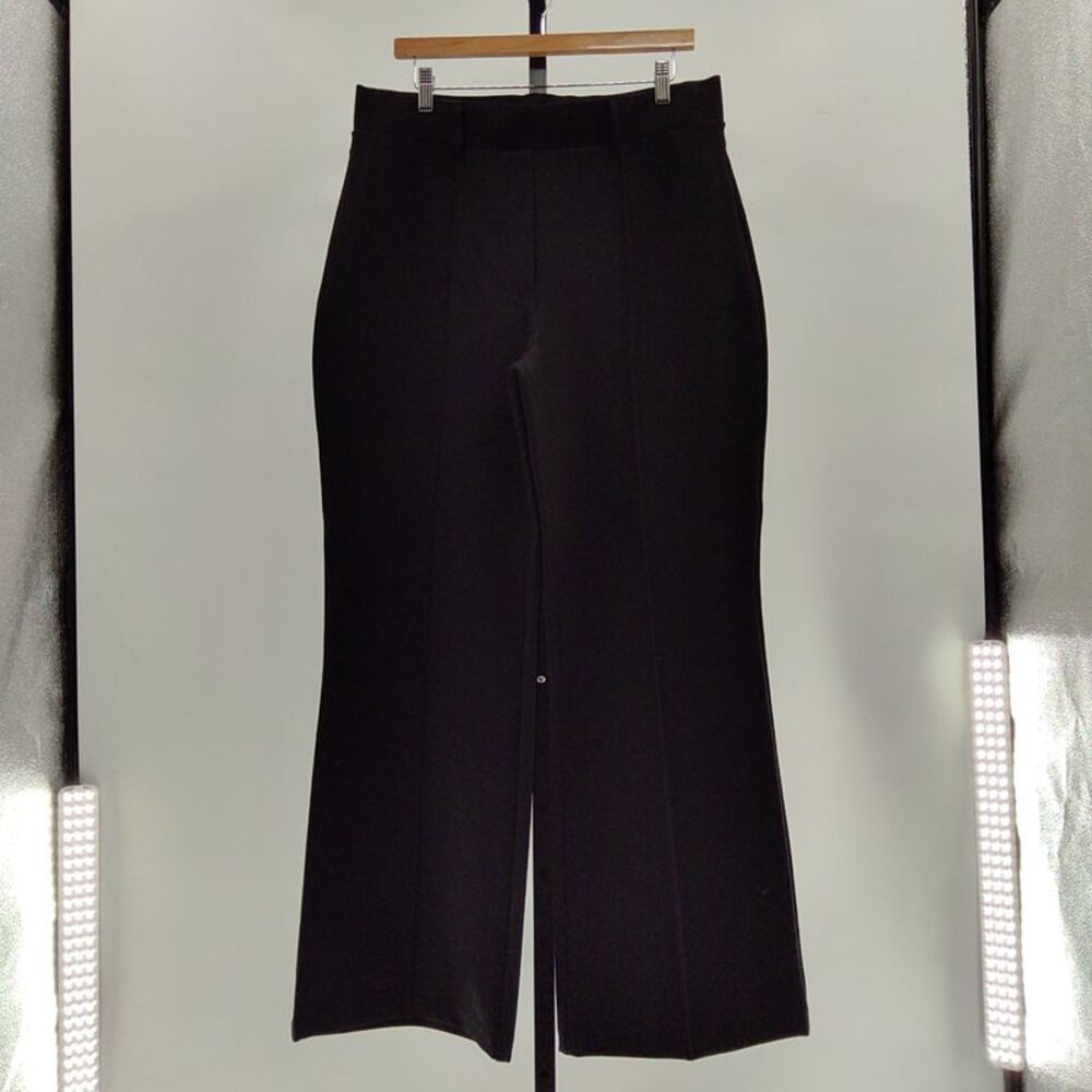 Quince Women Ultra-Stretch Ponte Flare Leg Pants Black XL